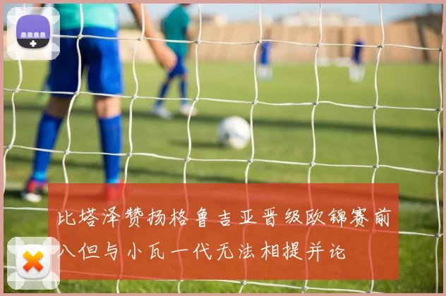 比塔泽赞扬格鲁吉亚晋级欧锦赛前八但与小瓦一代无法相提并论